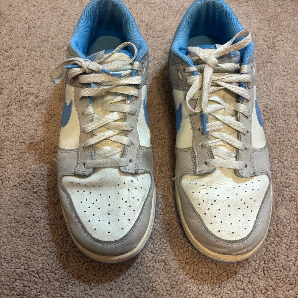 White and Light Blue Men's Jordans
